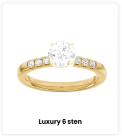 Luxury 6 sten ringe